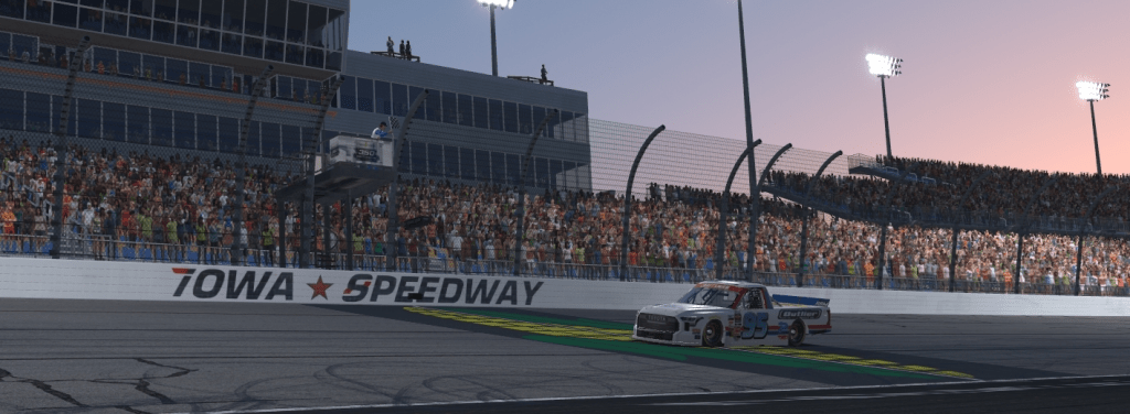 🏁 DDIRL Truck Series Race 3 Recap – Easterday Triumphs at Iowa&nbsp;Speedway
